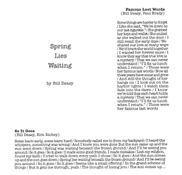 Spring Lies Waiting CD cover